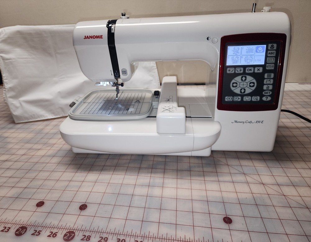 Janome Memory Craft 230E Computerized Sewing/Embroidery Combo, Portable