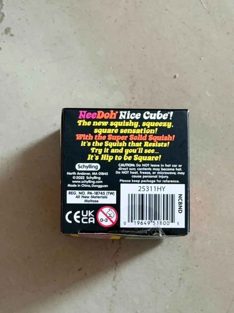 Schylling NeeDoh Nice Cube 2.25" Blue