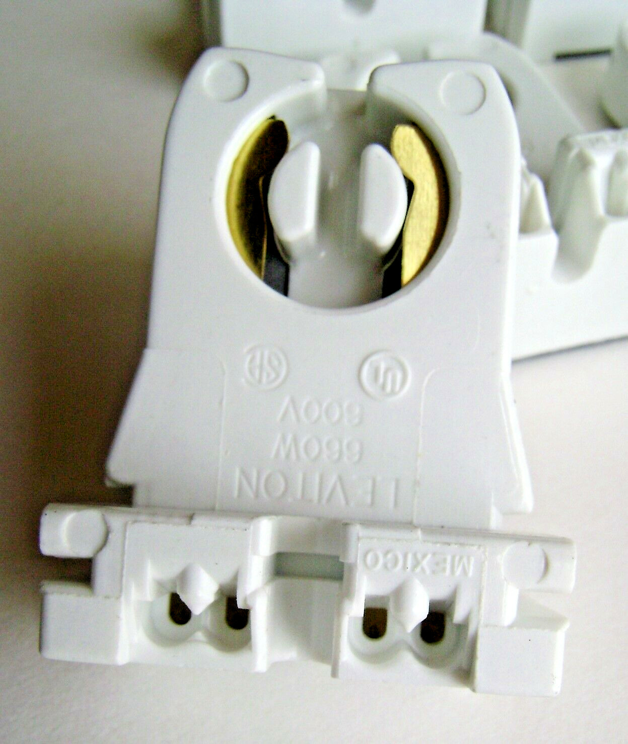 20x Leviton 13351 Non-Shunted Slide In T8 T12 Fluorescent Lamp Holder Socket