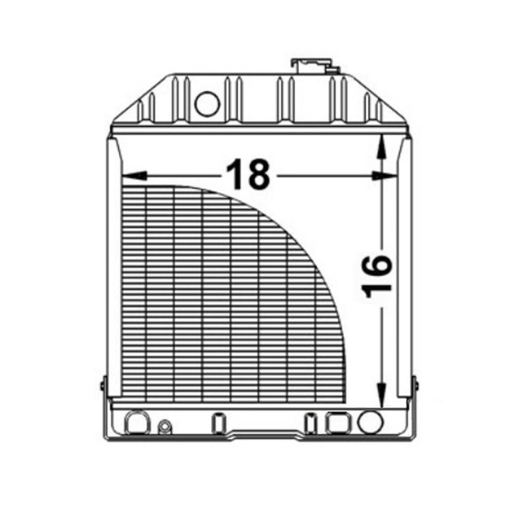 E0NN8005MD15M Fits Ford Tractor Radiator 2600, 3600, 4600SU, 2310, 2610,