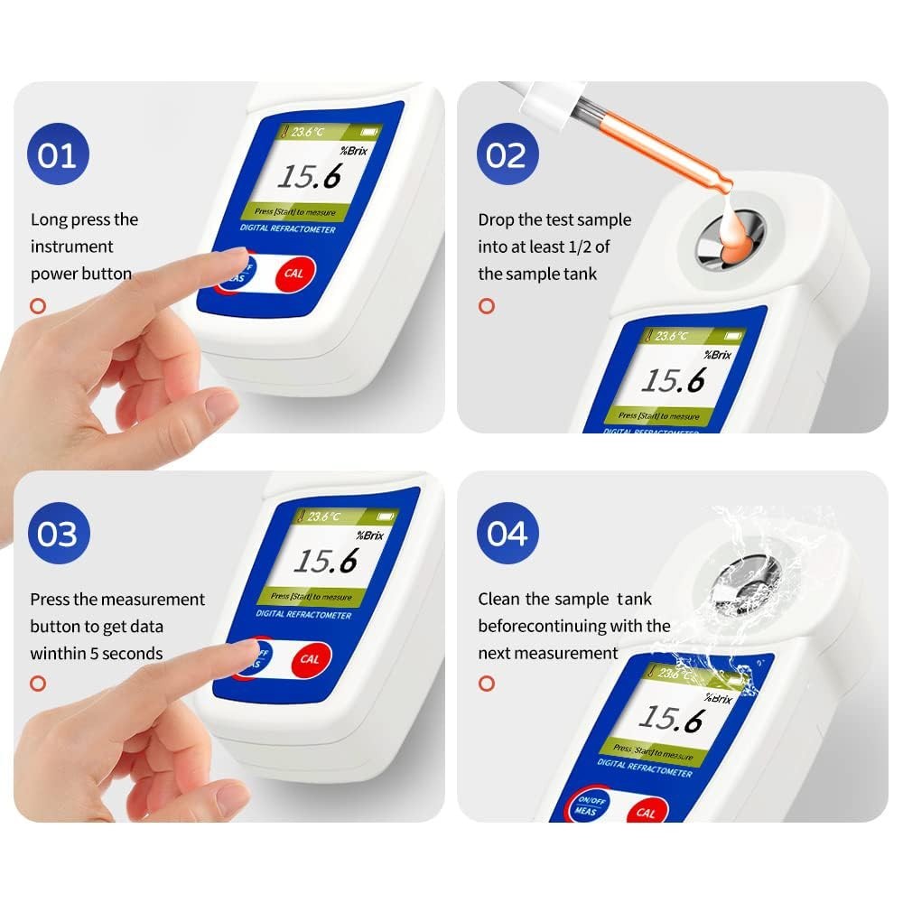 Easy-to-Use Brix Refractometer with Protection