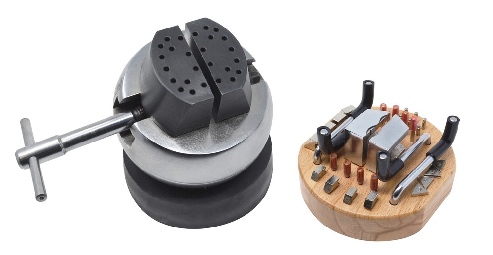 Engraving Block Ball Vise Set with Attachments