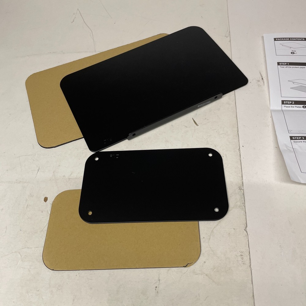 Monitor Mount Reinforcement Plate for Thin Glass and Other Fragile Table