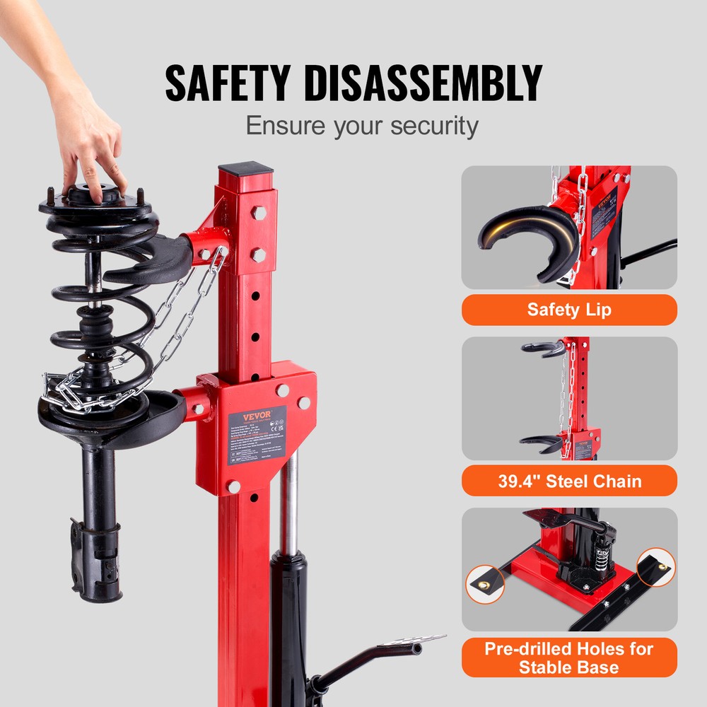 VEVOR Coil Spring Compressor 4.5T Auto Strut Hydraulic Compressor Removing Tool