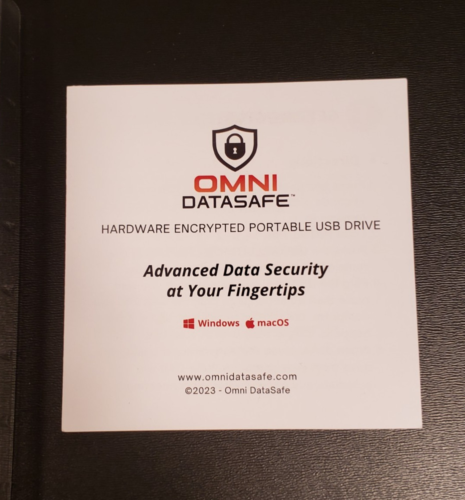 Omni Datasafe Hardware Encrypted Portable USB