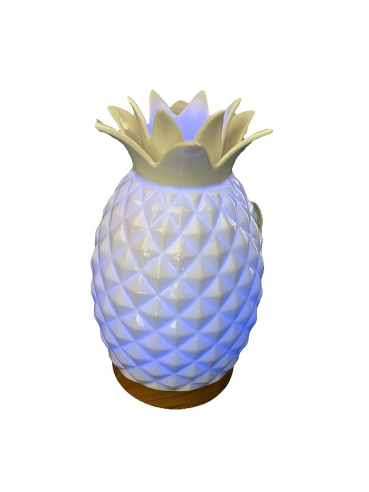 White Pineapple Essential Oil Diffuser Ceramic Beautiful Color Changing