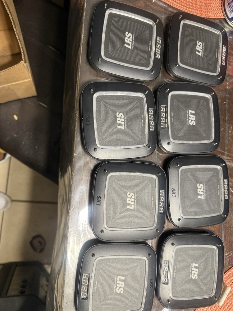 LSR Long Range System RX-CS7 Coaster Restaurant Pager 8 Pc Set