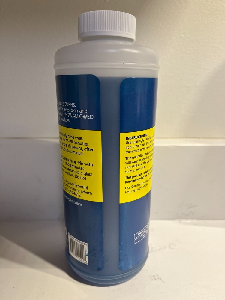 General Hydroponics pH Up Liquid, ~1 Quart
