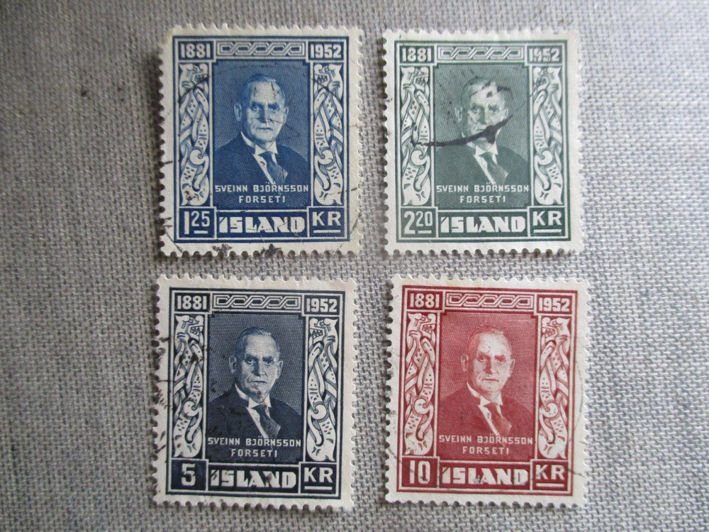 Iceland,Scott# 274-277, used