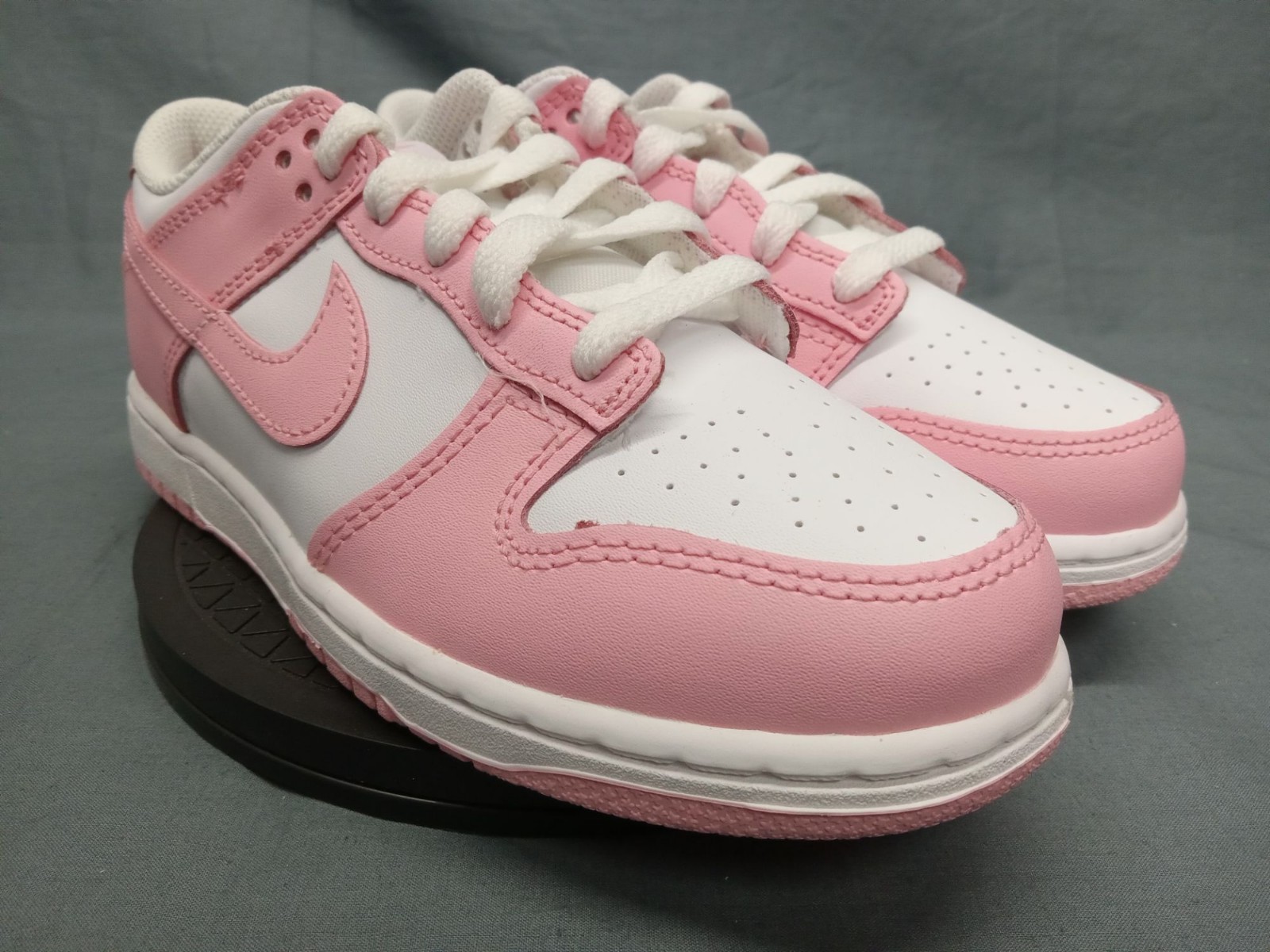 Nike Dunk Low (PSE) Sneakers White Soft Pink Girls Size 3Y NEW NO BOX!