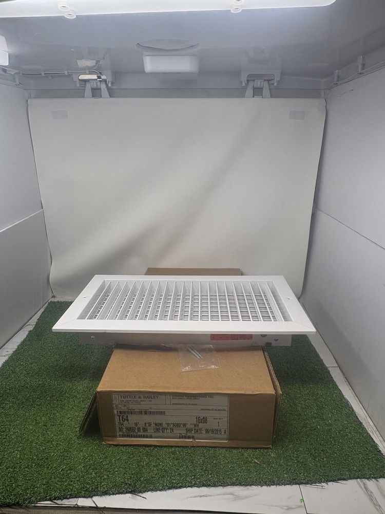 Tuttle & Bailey T64 16x8 White HVAC Supply Air Ceiling Wall Diffuser Vent Grille