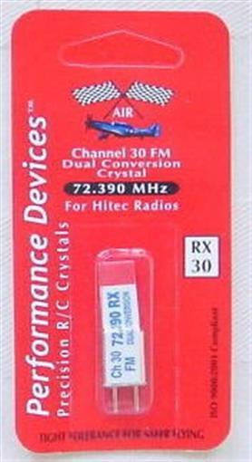Hitec 72Mhz FM Dual conversion Receiver Crystal (CH 30)