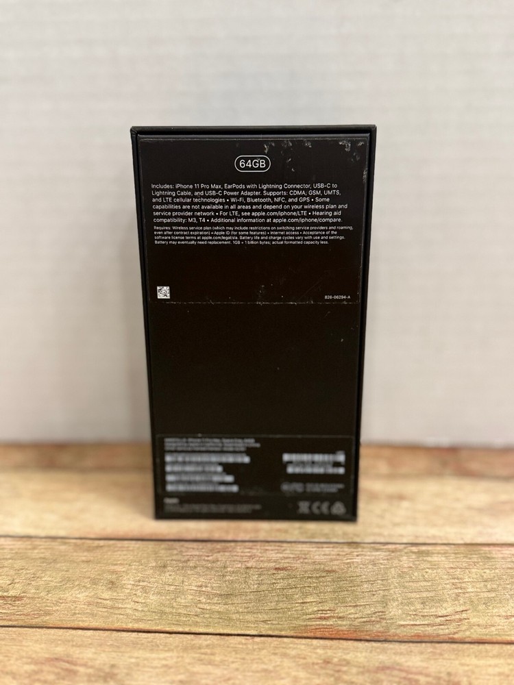 Apple iPhone 11 Pro Max Space Gray 64GB Empty Box Only