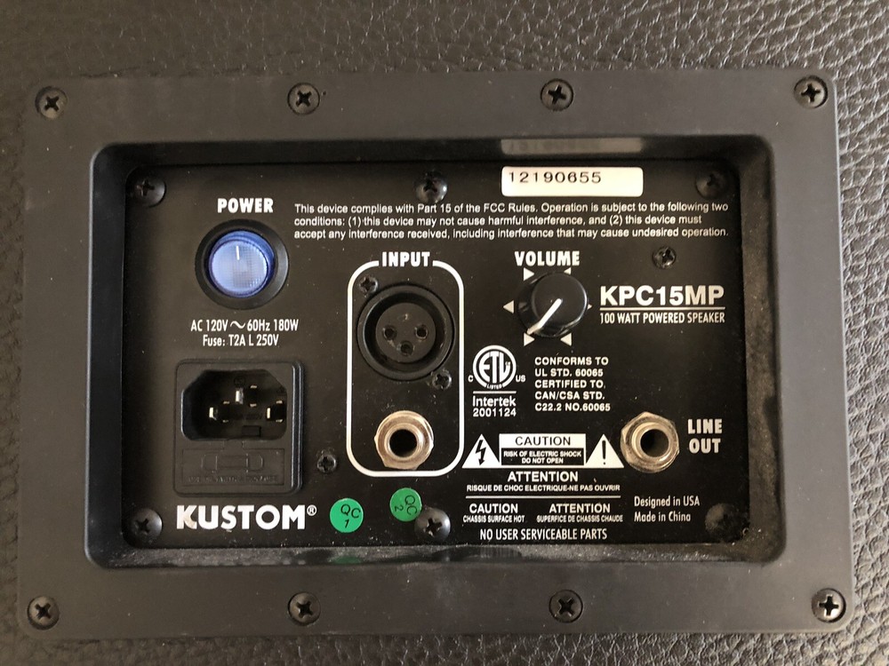KUSTOM KPC15MP POWERED SPEAKERS 15 Inch
