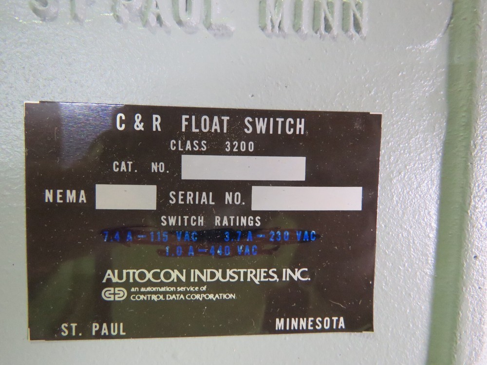 AUTOGON C+R FLOAT SWITCH CLASS 3200 NEW IN BOX