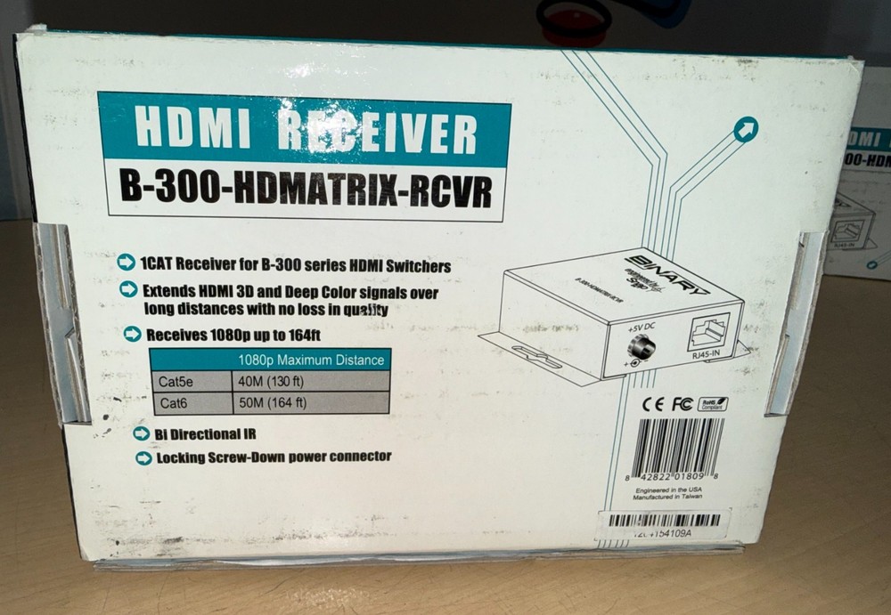 Binary HDMI Receiver B-300-HDMATRIX-RCVR