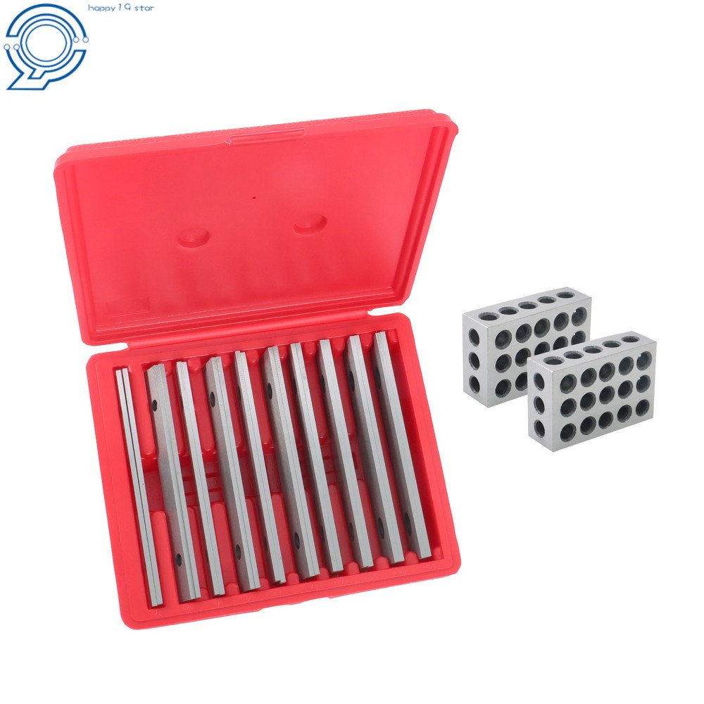 1/8" Thin Parallel Set with 1 Pair 1-2-3 Blocks, 23 Holes Each
