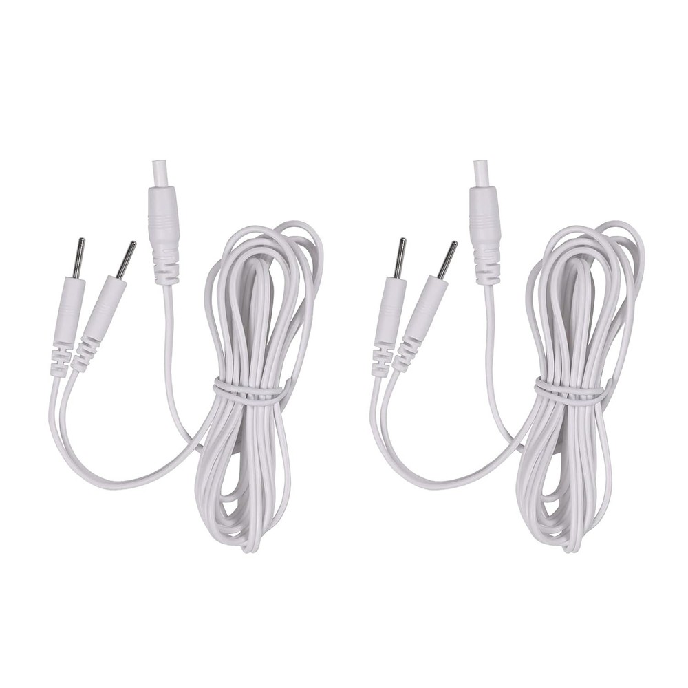 Electrode Lead Wires Pin Connector Cables 2 Pack