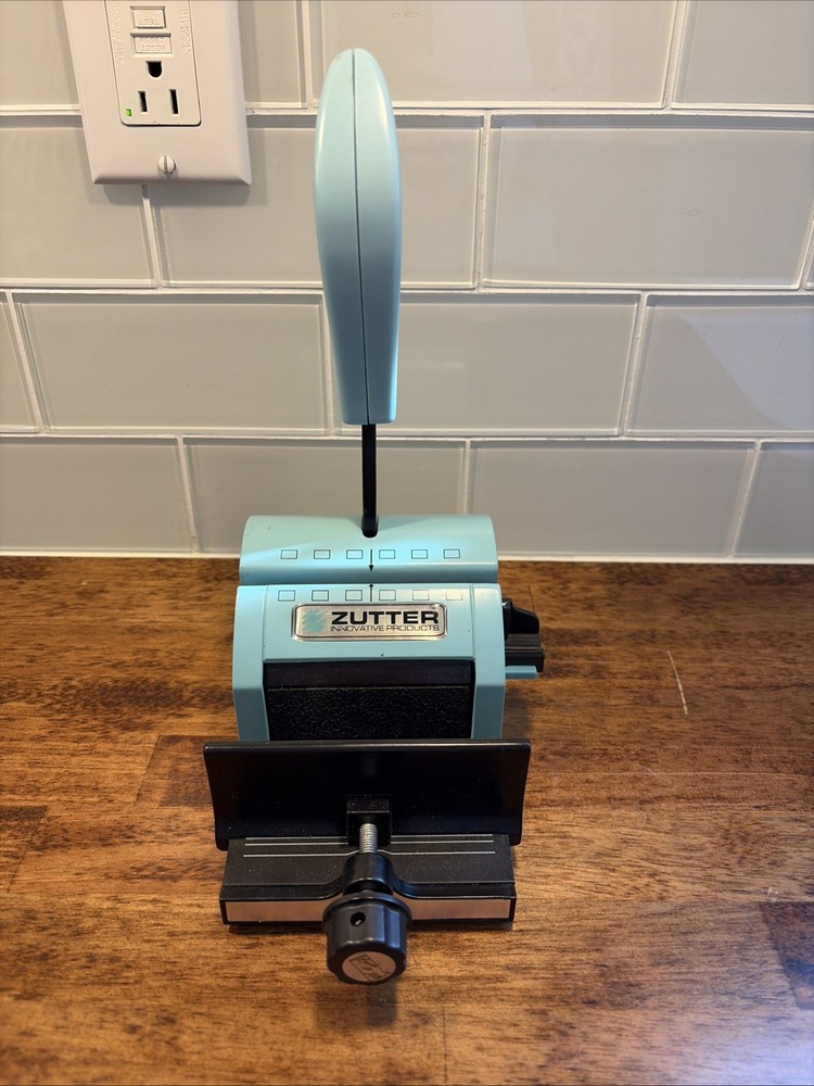 Zutter Innovative Products Turquoise Blue Bind-It-All Binding Machine Scrapbook