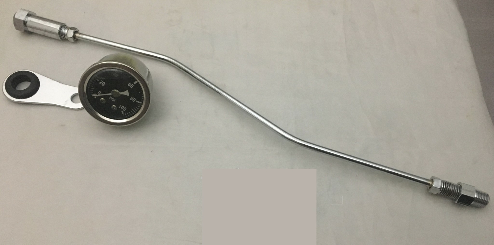 100 PSI Oil Pressure Gauge & Fitting Kit for Harley Big Twin EVO MU 85131/88004