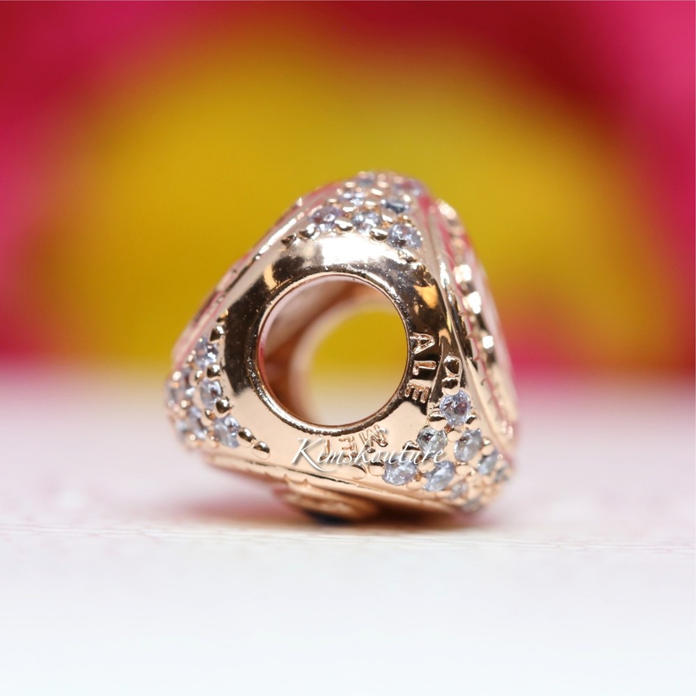 Authentic Hamsa All-seeing Eye & Feather Three-sided 780101C01 Charm