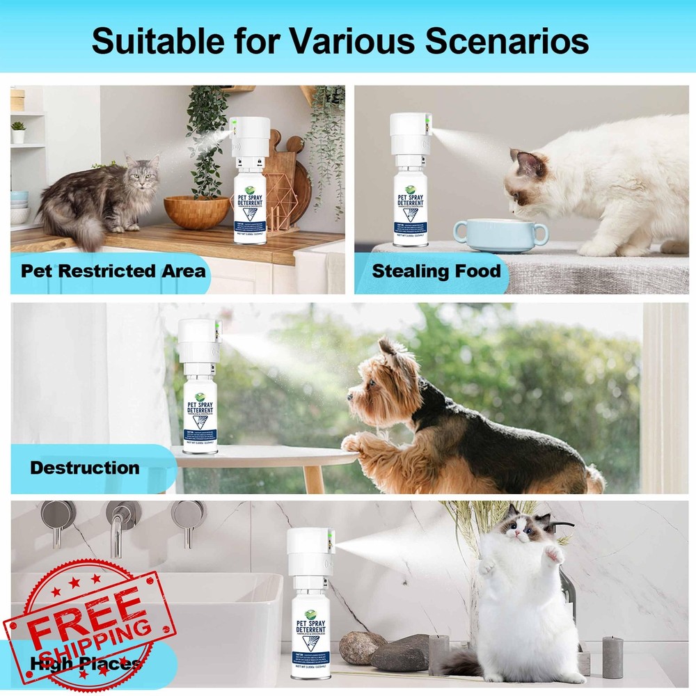 diloqio 2 Pack Cat Spray Deterrent Motion Activated Odorless