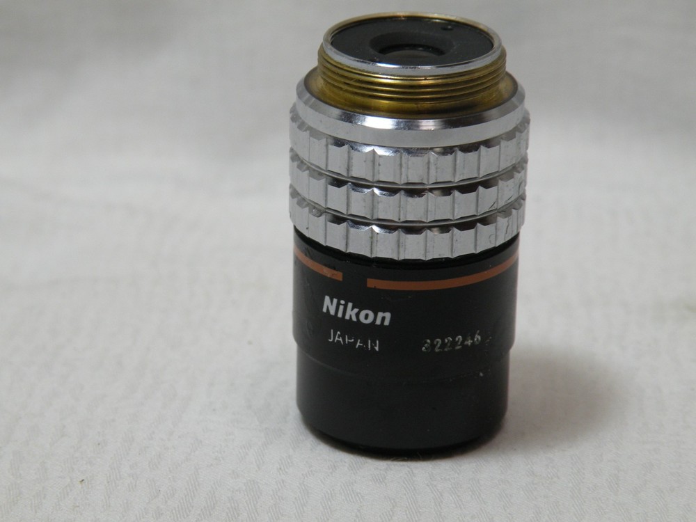 Nikon Plan 2 / 0.05 160/- Microscope Objective Lens, Works Fine