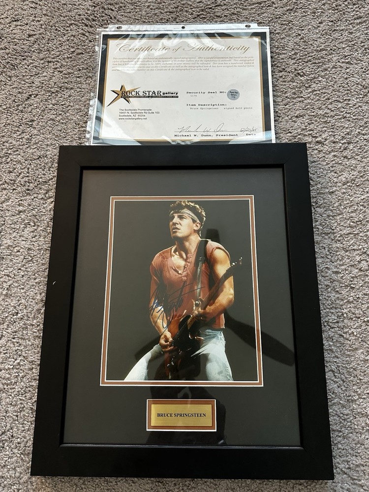 Bruce Springsteen Signed Photo With COA