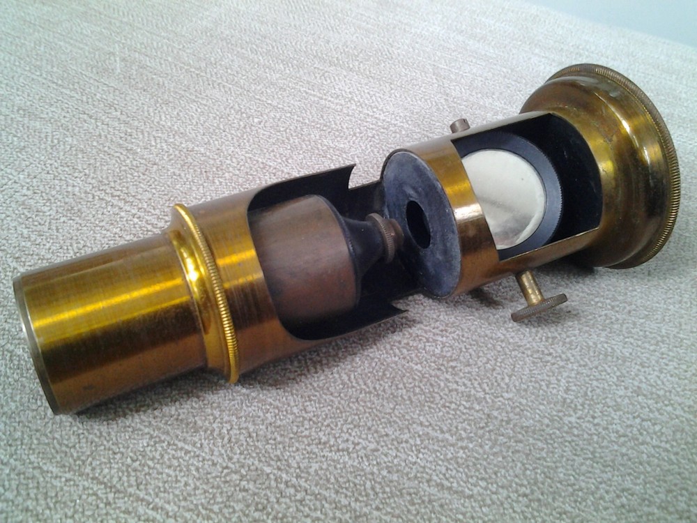 Antique miniature microscope no name 1900