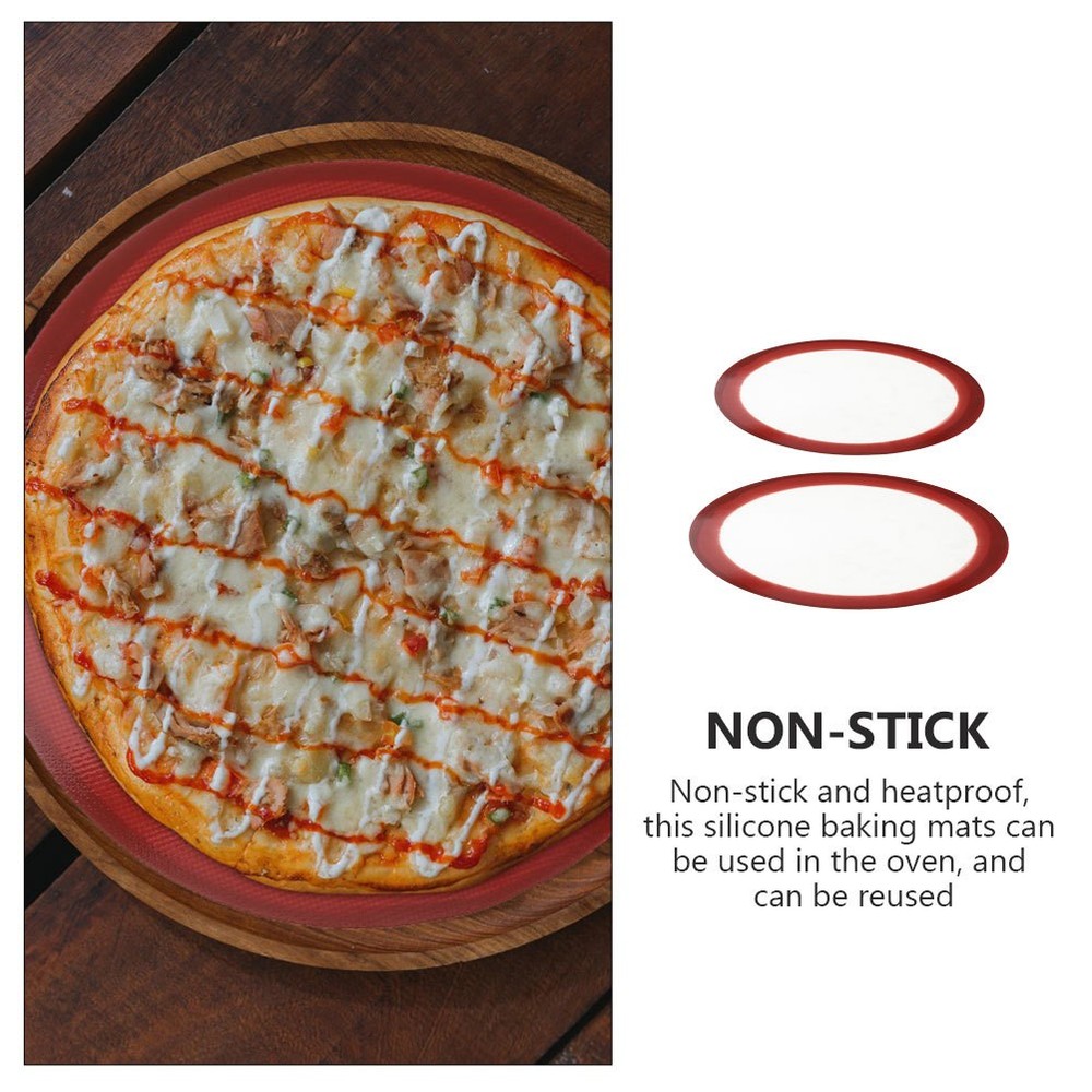 2 Pcs Nonstick Baking Sheets Non-stick Silicone Mat Multi Purpose
