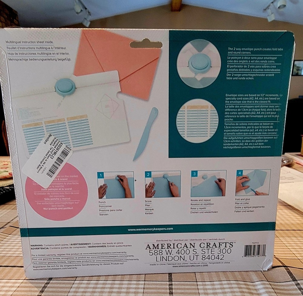 We R Memory Keepers Envelope Punch Board