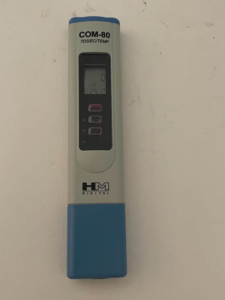 HM Digital COM-80 Hydrotester TDS/EC/Temperature Meter Open Box