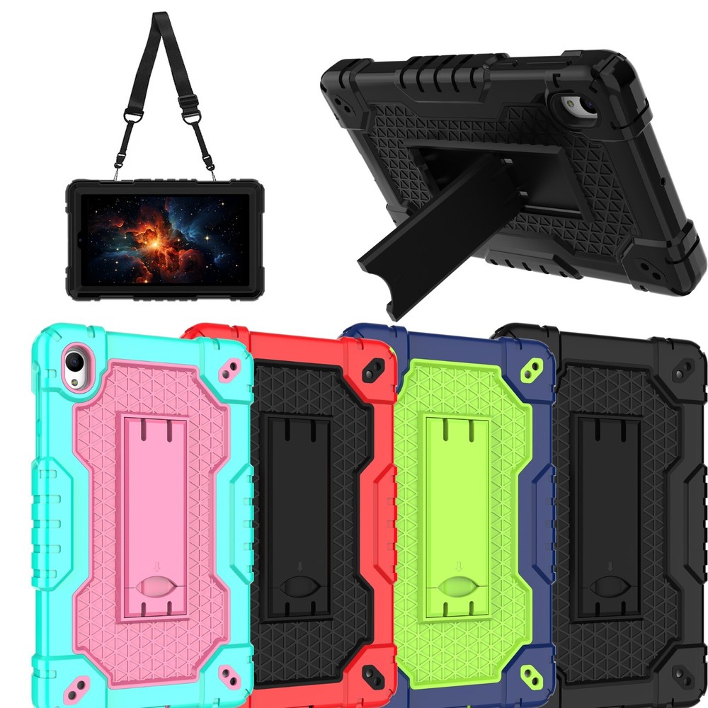 For Walmart Onn 7/8 8inch Gen4 2024 Case Built Strap Kickstand+Screen Protector