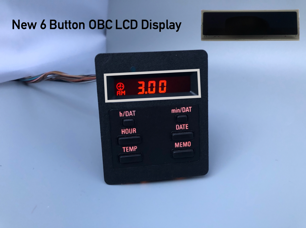 NEW LCD Screen Display Repair for BMW E30 6 Button OBC Clock On Board Computer