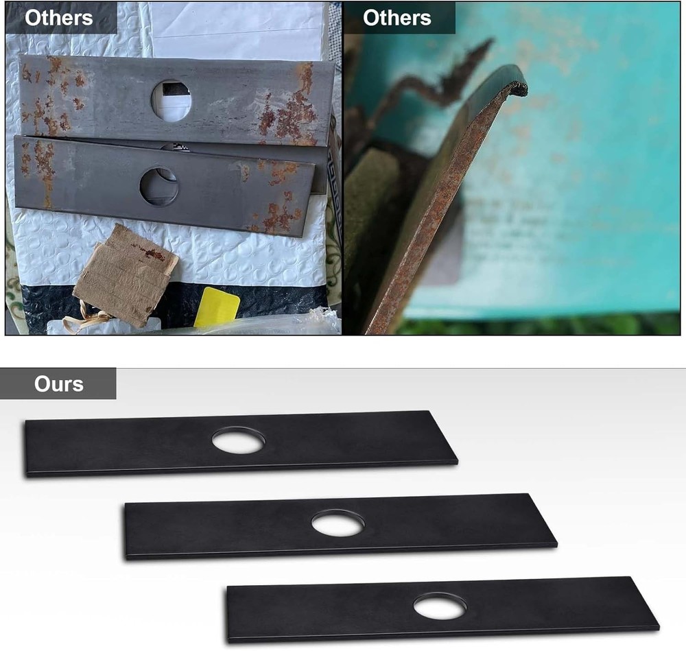 High-Quality Edger Blades - Rust-Resistant 8" x 2" | 3 Pack Replacement