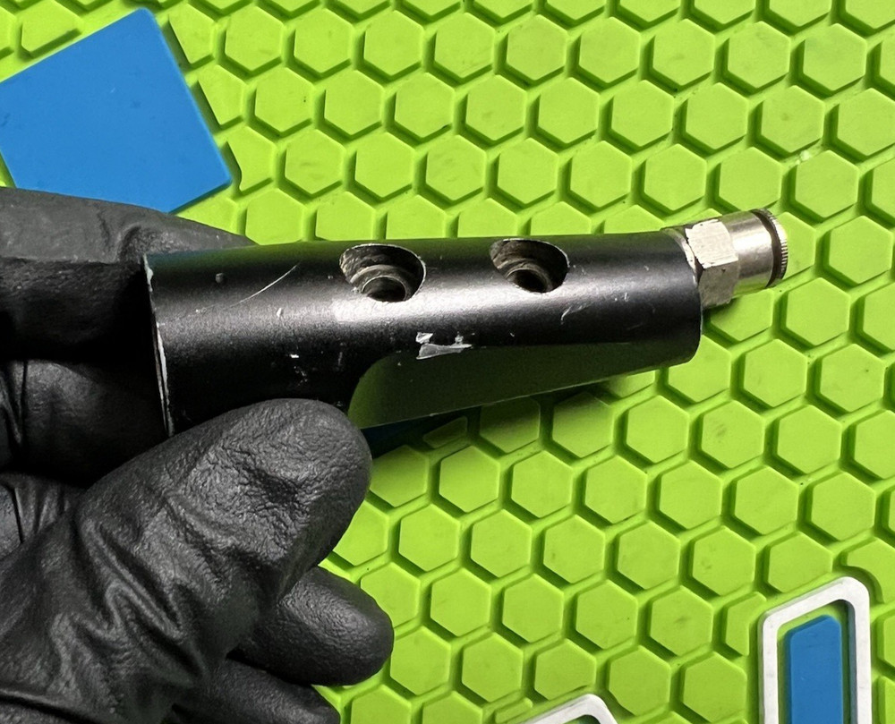 UNIVERSAL DIRECT MOUNT PAINTBALL MARKER ASA + STRAIGHT MACROLINE FITTING - BLACK