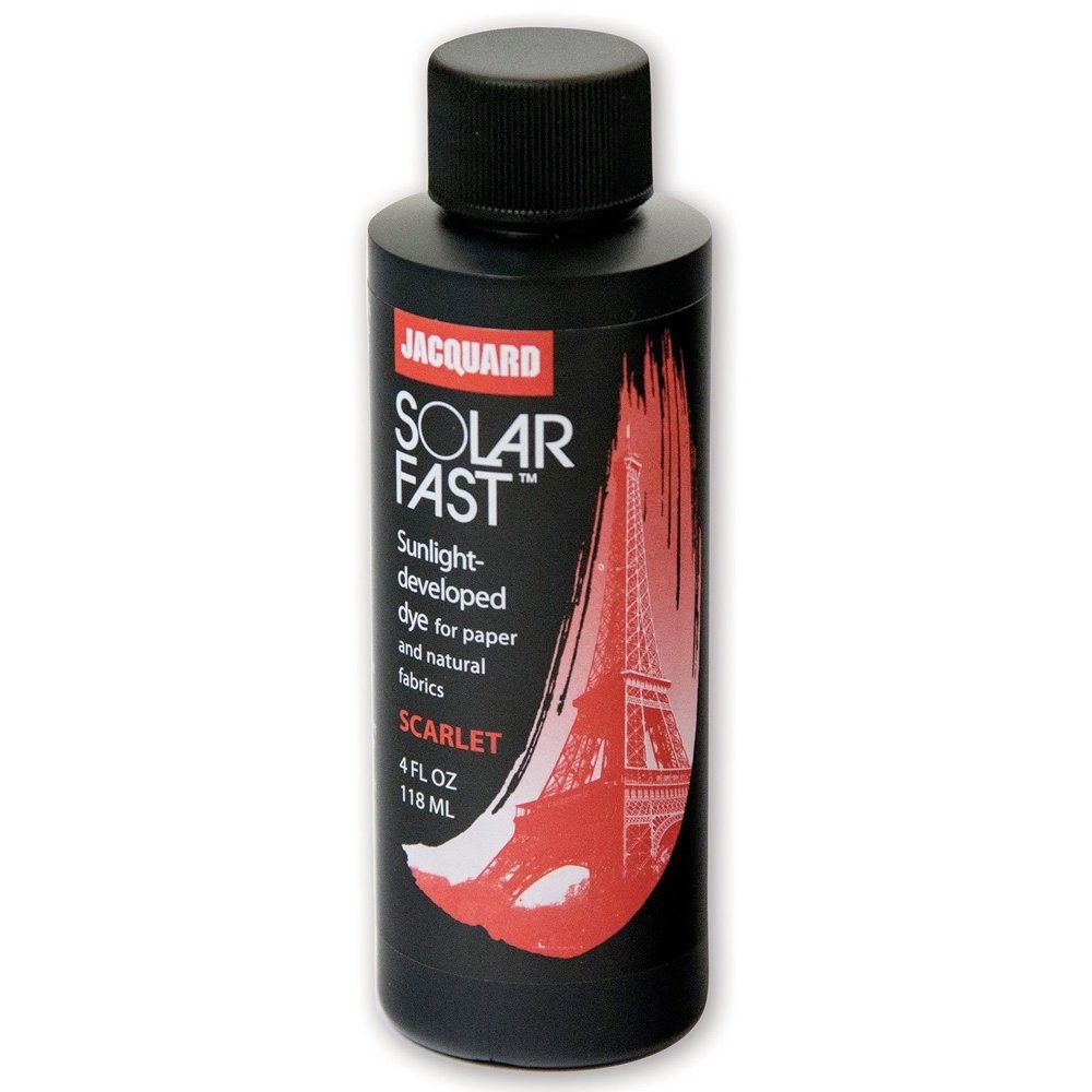 Jacquard Solarfast Dye - 8Oz - Scarlet - Create Remarkably Deta Kitchen