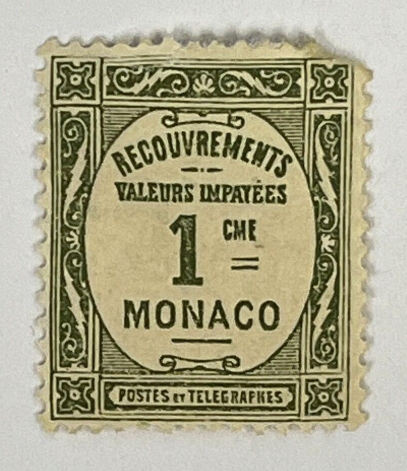 Monaco Postage Due Stamp - 1925 Early Issue (Mint) X37