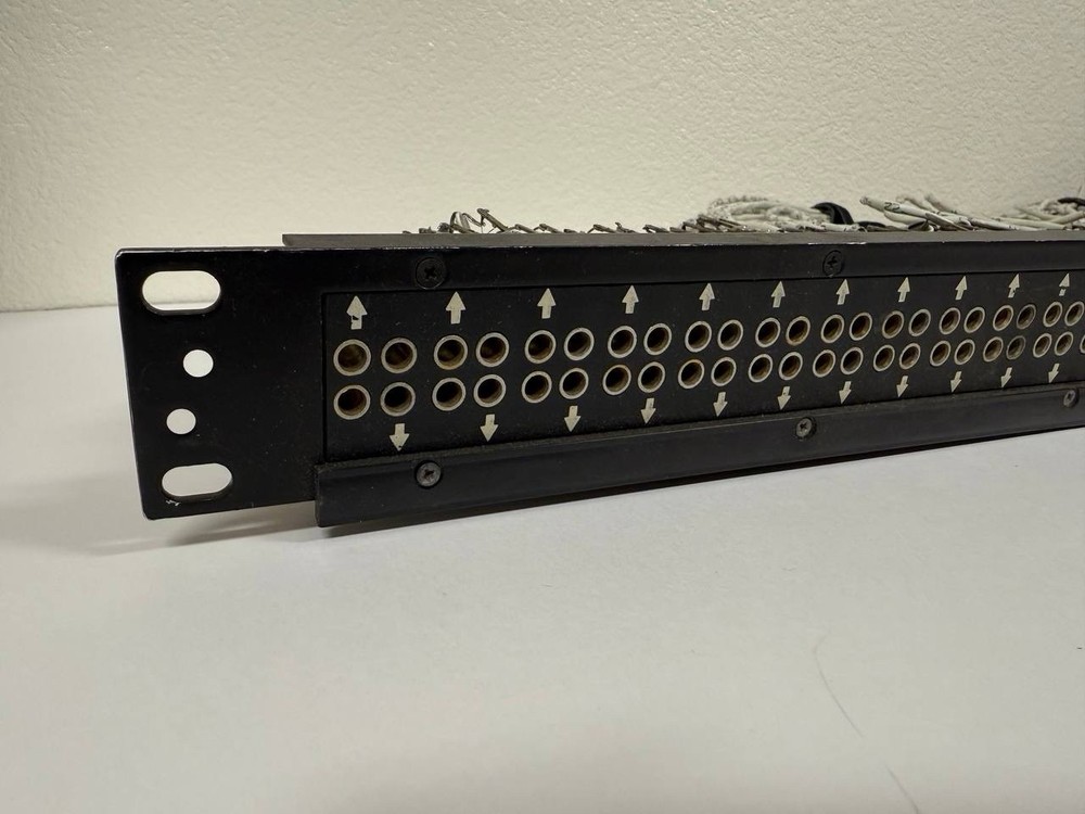 96-Point Audio Patch Panel 4×24 - Rackmount - Used Needs Minor Rewiring