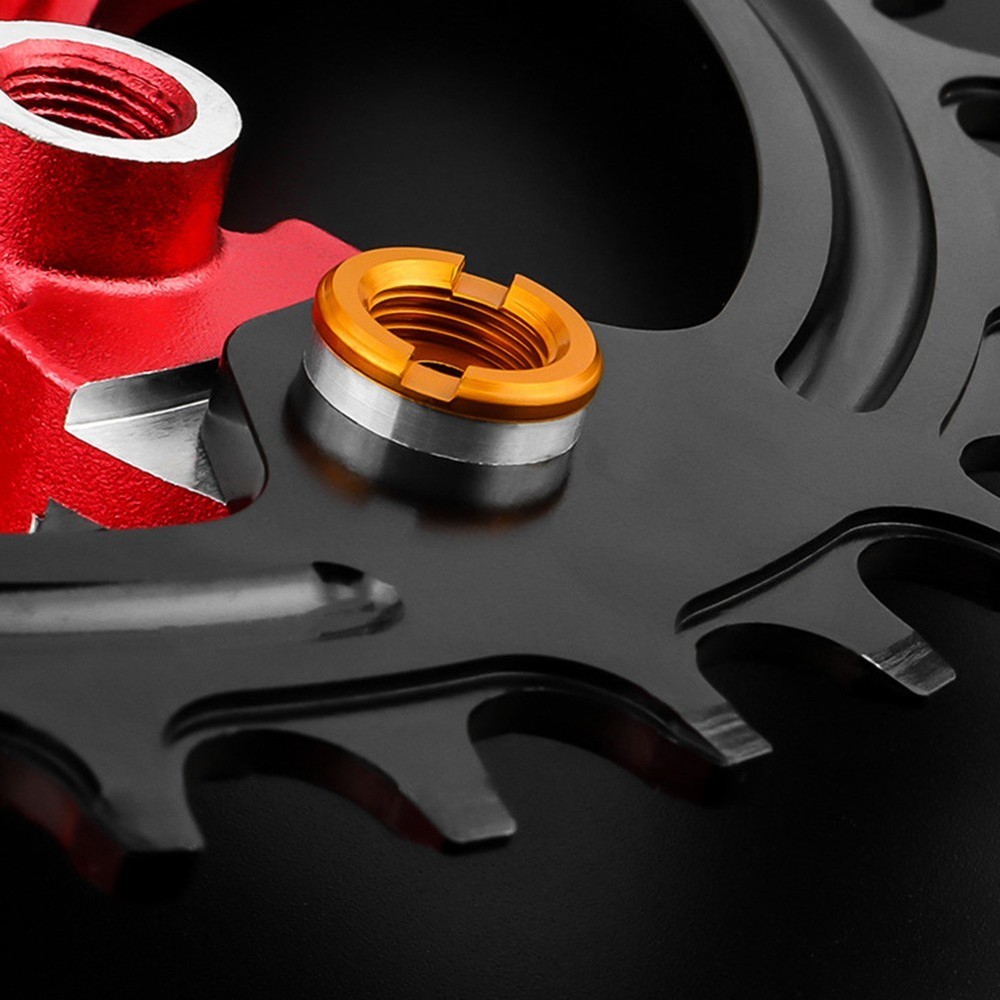 Bicycle Chainring Bolt Washers with Spacers for Single Double Speed Use