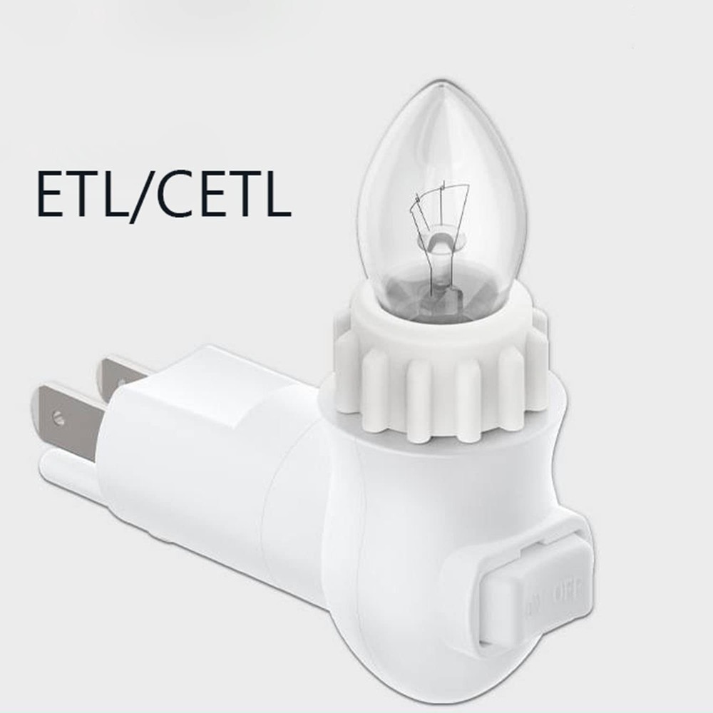Plug in Night Light Module,Night Light Plug with ON/Off Switch,E12 Base Socke...