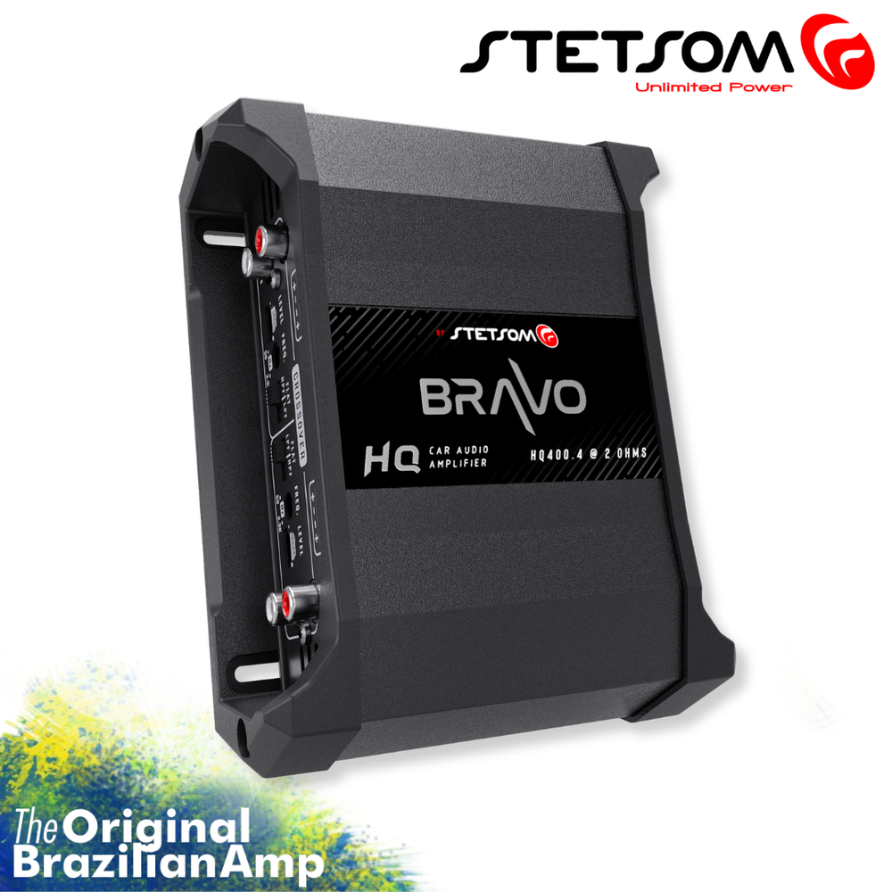 Stetsom Bravo HQ 400.4 - 4 Channels Amplifier, 400w RMS, Variable Crossover