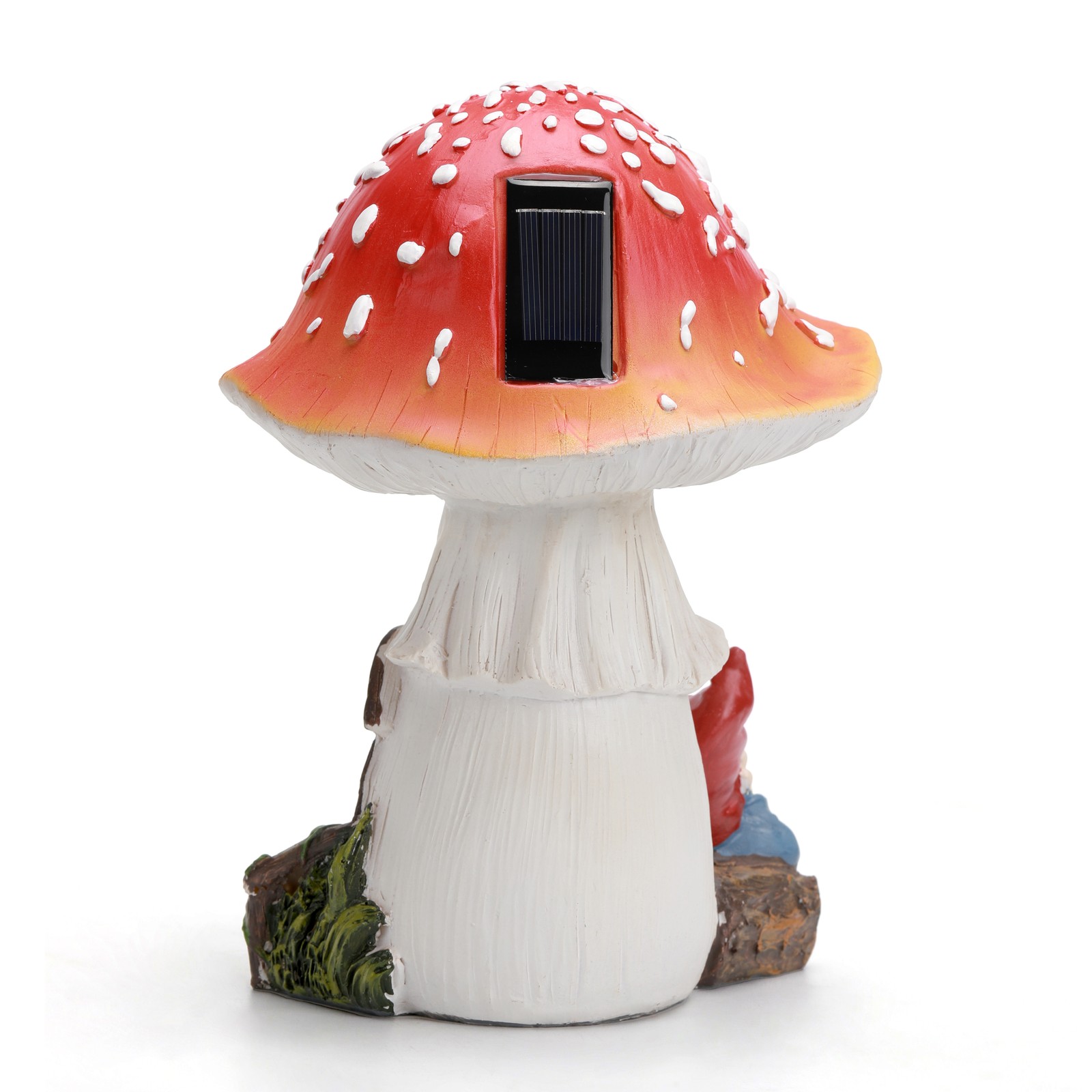 Fairyland Solar-Powered Mushroom Gnome with LED Lights – Festival Gift Set
