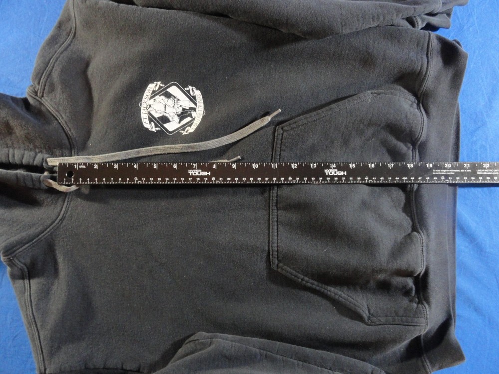 DISCONTINUED FORT JACKSON BASIC COMBAT TRAINING BLACK HOODIE UNIT MEDIUM