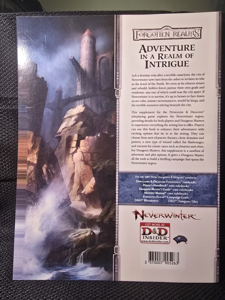 Neverwinter Campaign Setting WotC 2011 MINT