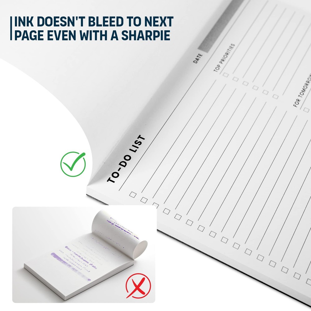 To Do List Notepad: With Multiple Functional Sections - Large Size 8.5x11" 52...