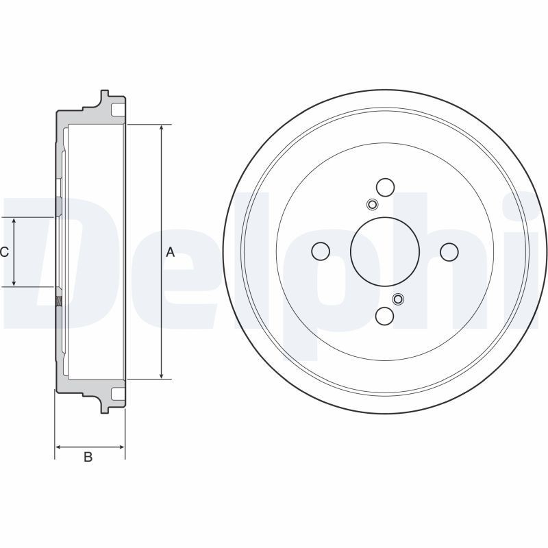 Brake Drum DELPHI BF547