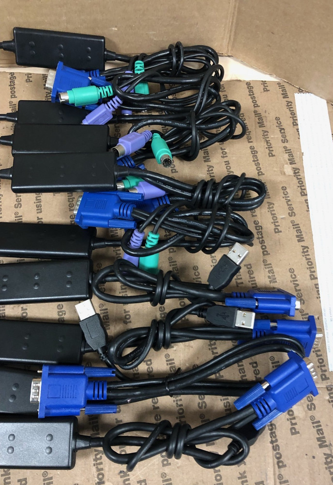 (5) Dell 0UF366 & (4) DELL 0G8717 KVM System Interface