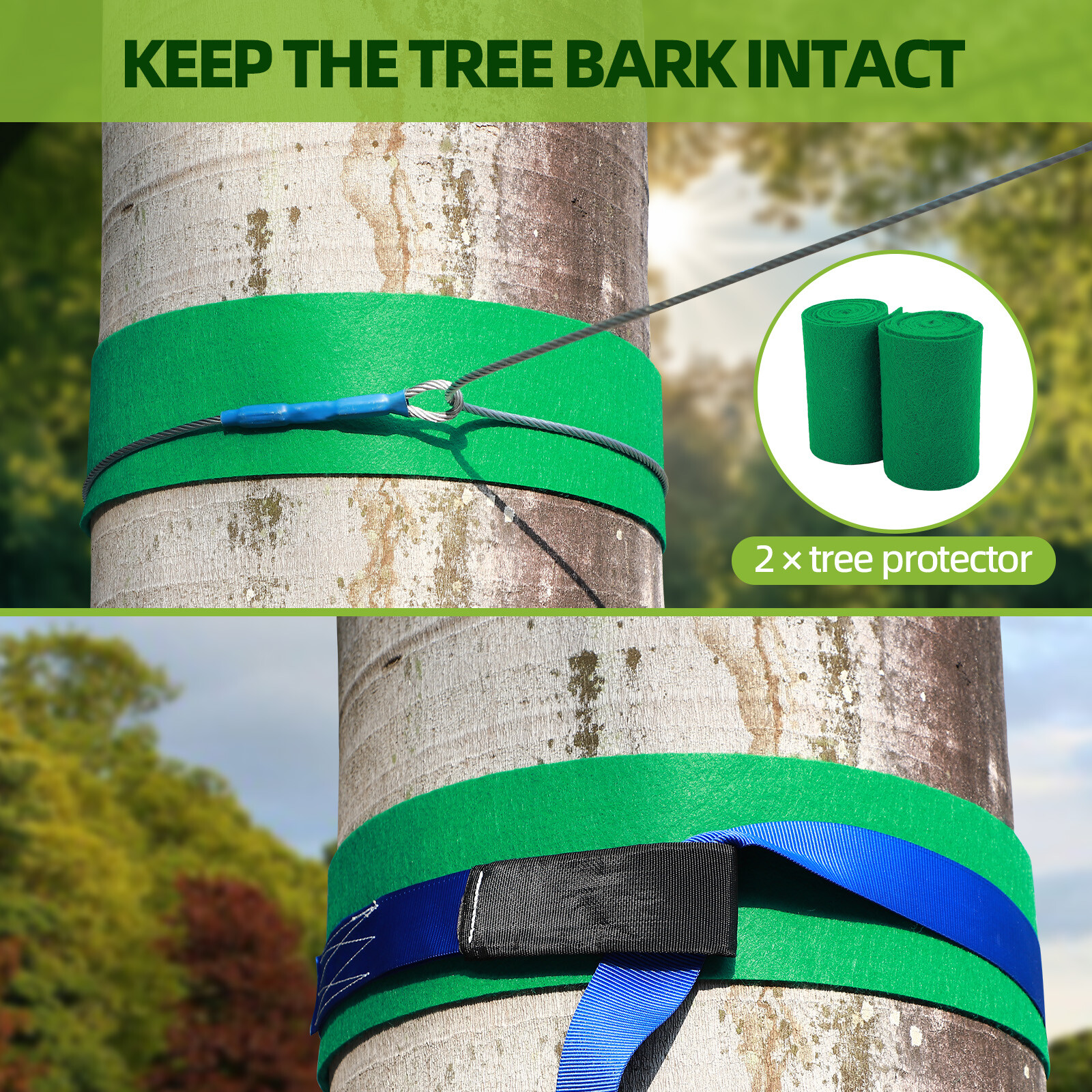 160FT Zipline for Backyard Kids and Adults Up to 400 lbs - Outdoor Zip Lines Kit