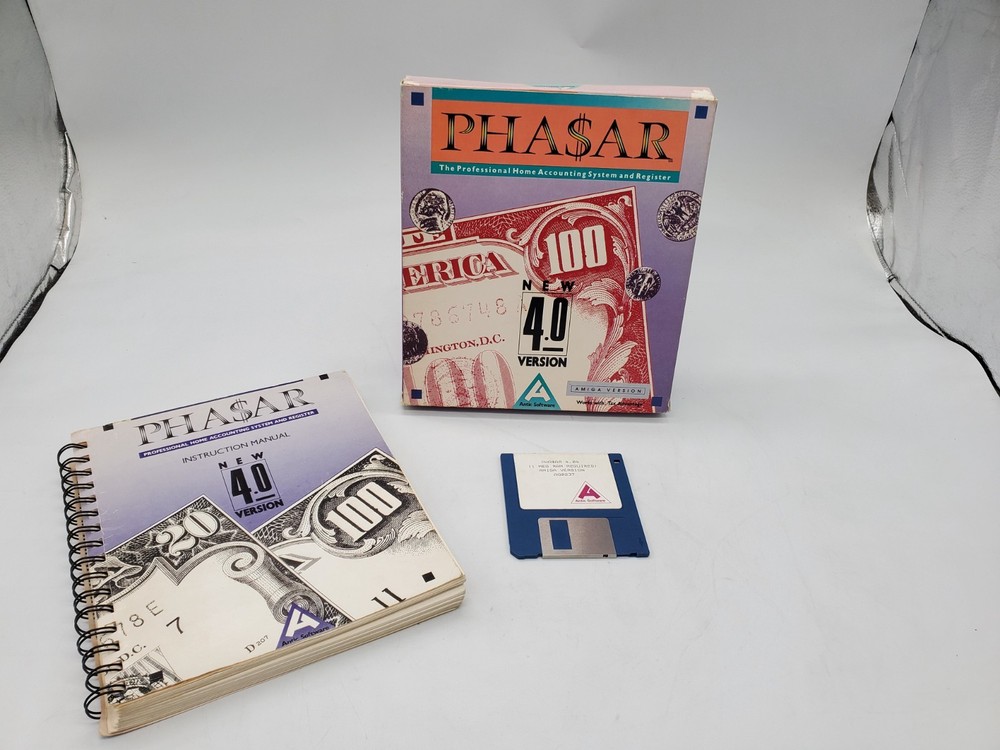Phasar Pha$ar v4.04 - Professional Home Accounting & Register - Commodore Amiga